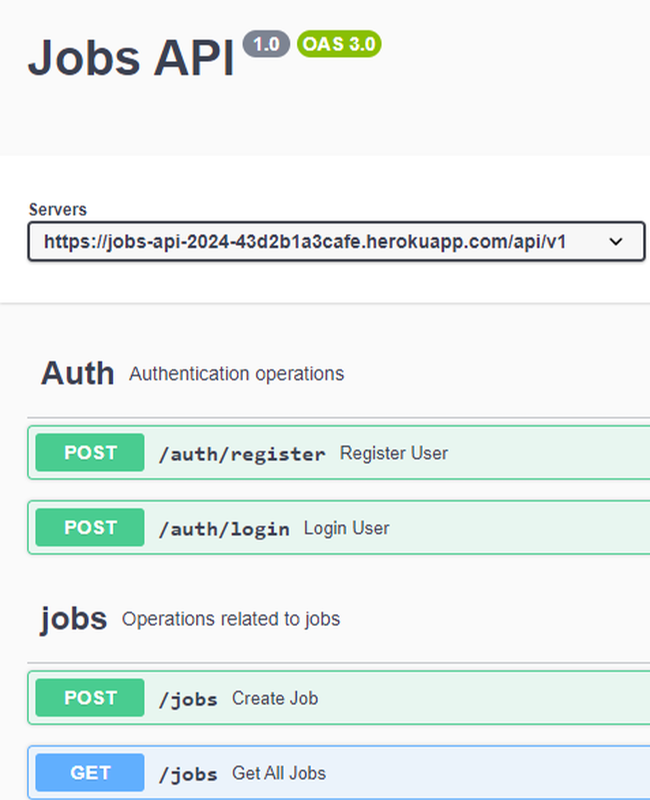 Jobs API